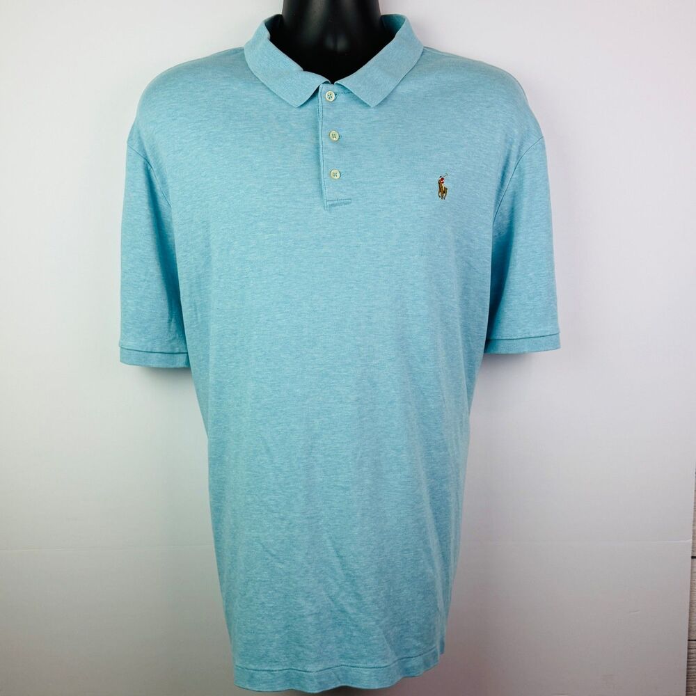 Polo Ralph Lauren Blue Polo Shirt XXL Classic Fit - Picture 5 of 10